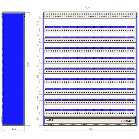 СТЕЛЛАЖ РИ.AM.2.483.1700.1420.340